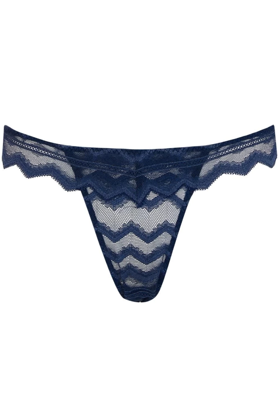 Coco de Mer Muse - Margot Brazilian Knicker in Navy Lace Underwear