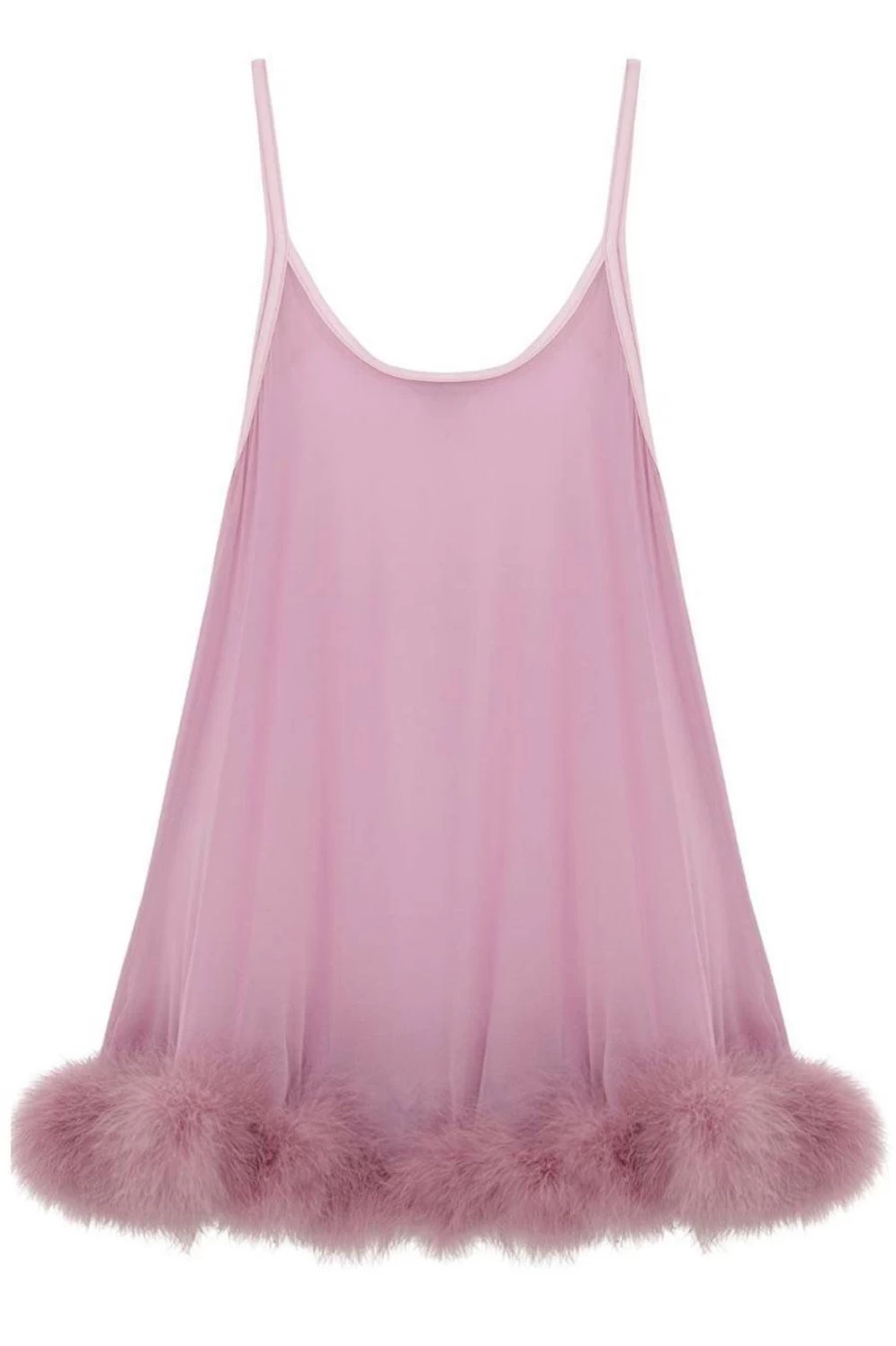 Gilda & Pearl Diana Babydoll Lingerie in Boudoir Rose, Size S-M (UK 8-10) - Women's Nightwear & Sleepwear