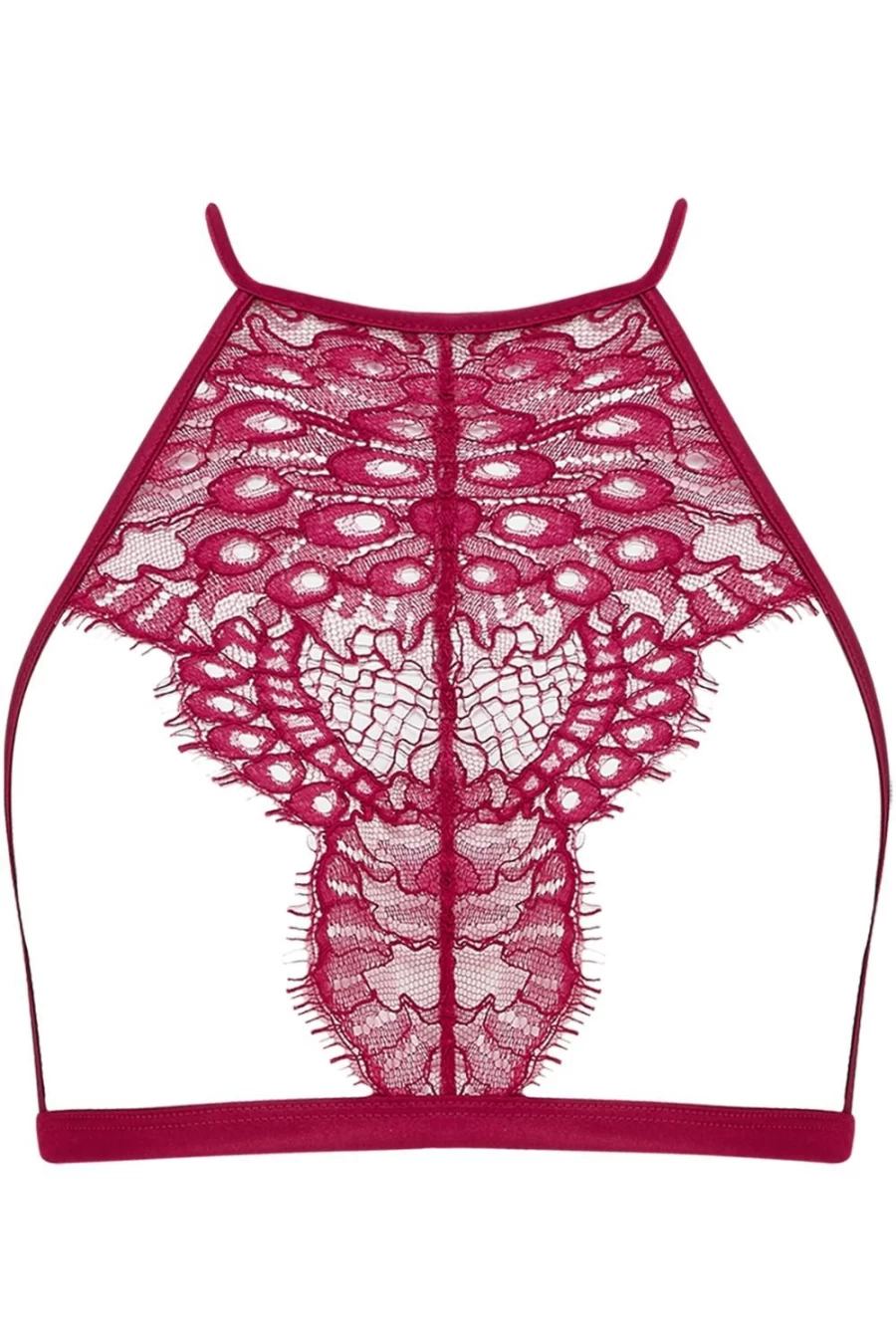 Coco de Mer Crimson Astrantia Open Soft Cup Bra Lingerie