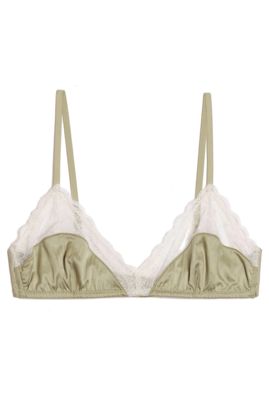 Icone Selena Green Triangle Bikini Bra - Women's Fashion Lingerie