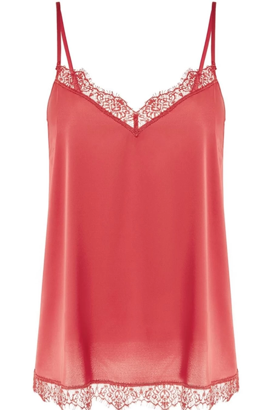 Simone Pérèle Satin Secrets Camisole in Quartz Pink - Luxurious Women's Sleepwear