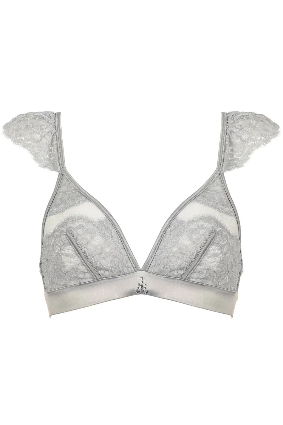 Prelude Grey Marlene Triangle Bra with Swarovski Crystals for B-C Cup Sizes