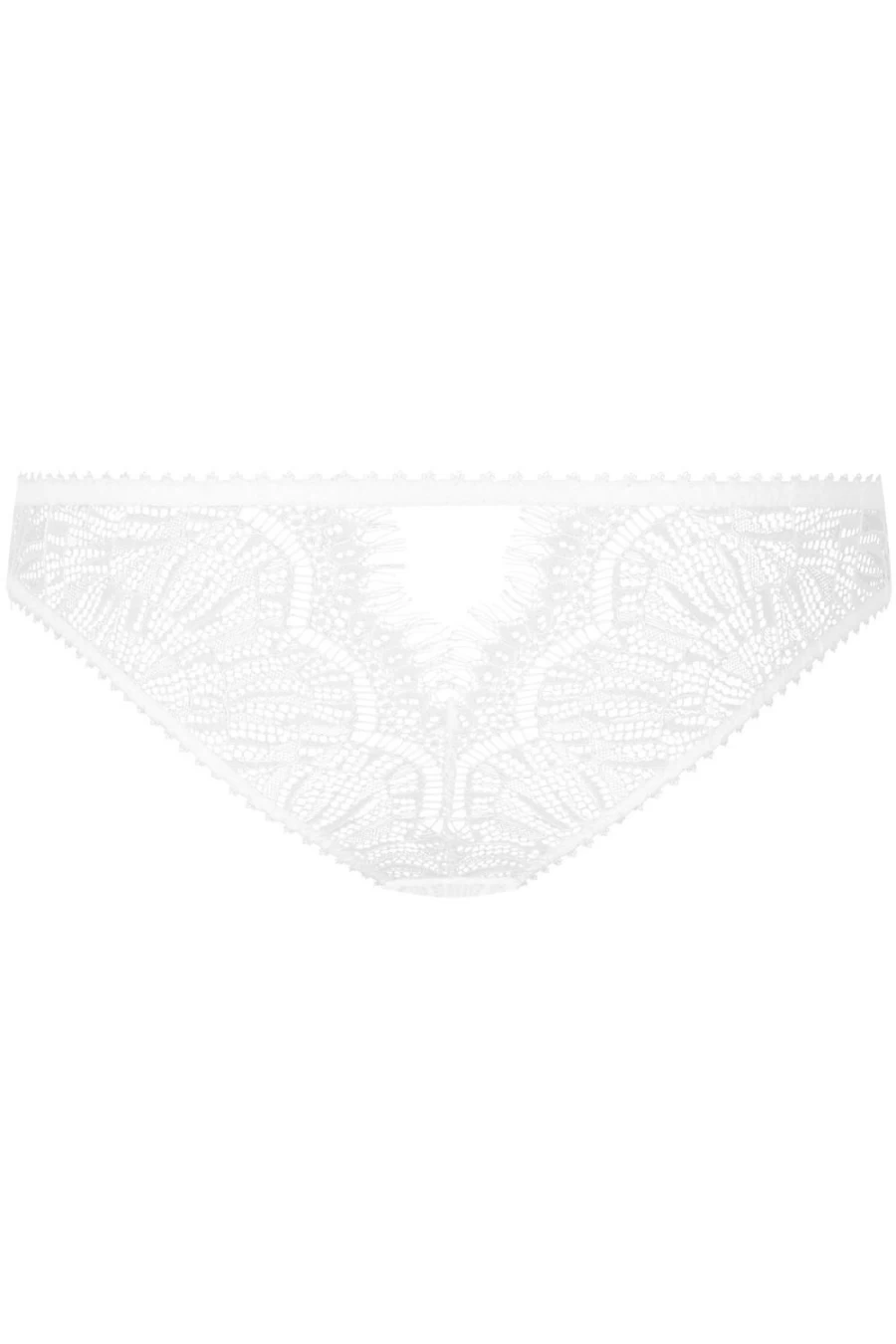 "Maison Close Accroche Coeur White Lace Brief - Elegant Women's Underwear"