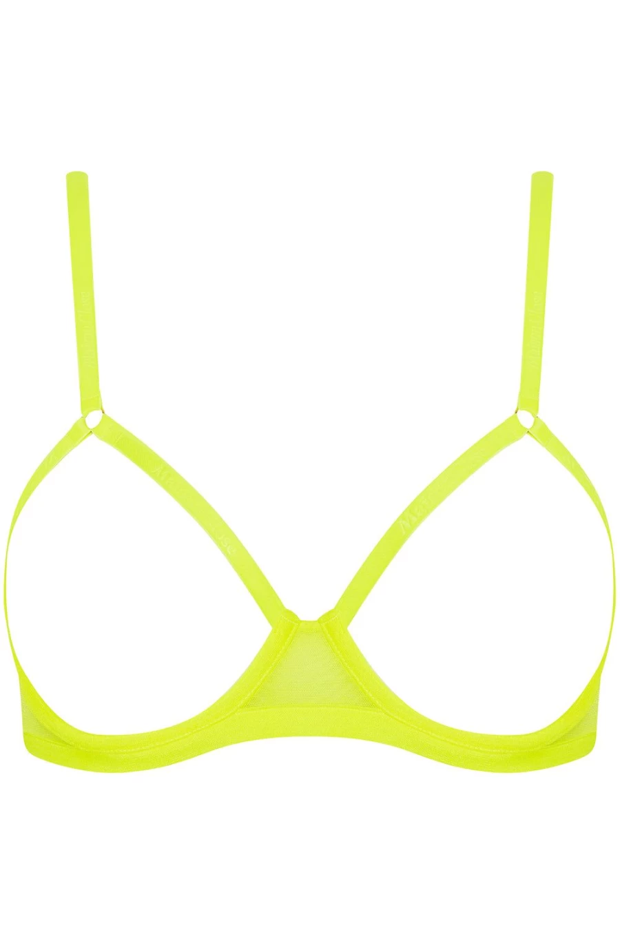 Maison Close Neon Yellow Open Underwired Bra - Corps A Corset Lingerie