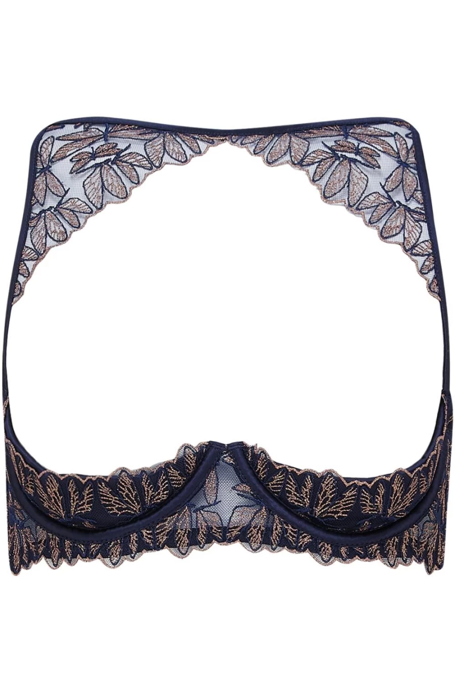 Coco de Mer Odonata Midnight Blue Quarter Cup Bra – Lingerie & Intimate Apparel