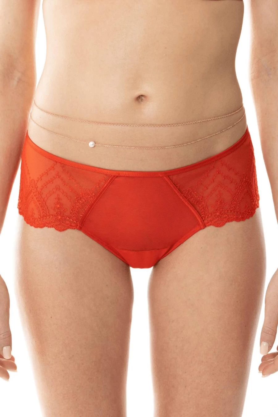 Mey Carnelian Orange Hipster Underwear - Mysterious & Cheeky Design for Men