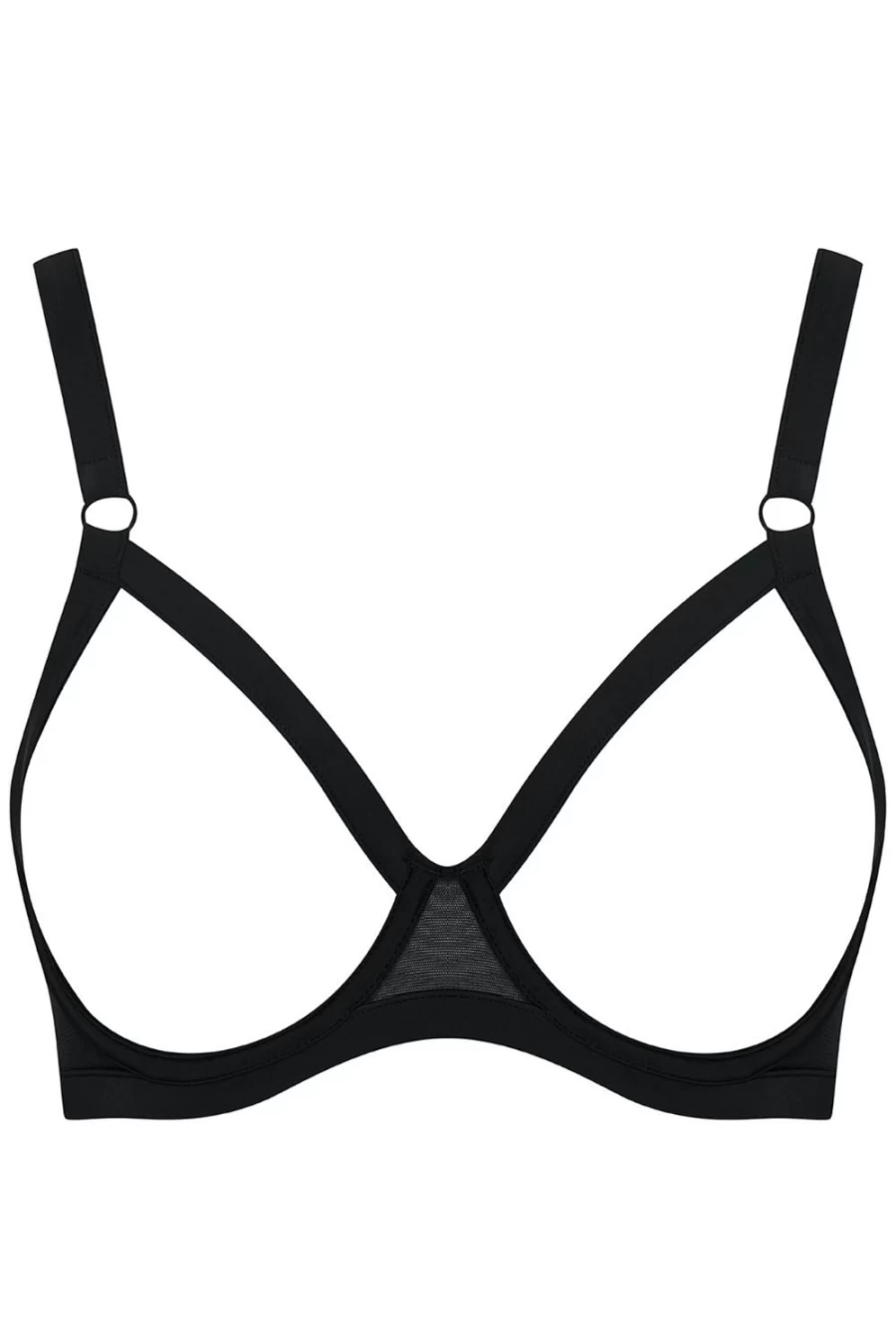 Maison Close Black Lace Nude Temptation Bra - Pure Sensuality Push-Up Lingerie