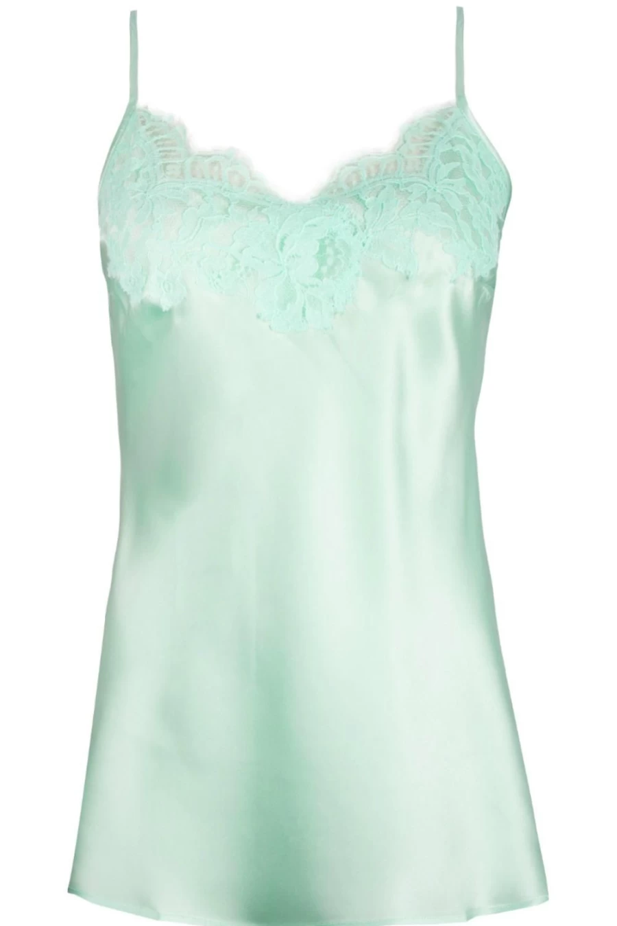 Lise Charmel Amour Nymphea Camisole in Jade Aqua - Elegant Lingerie Top