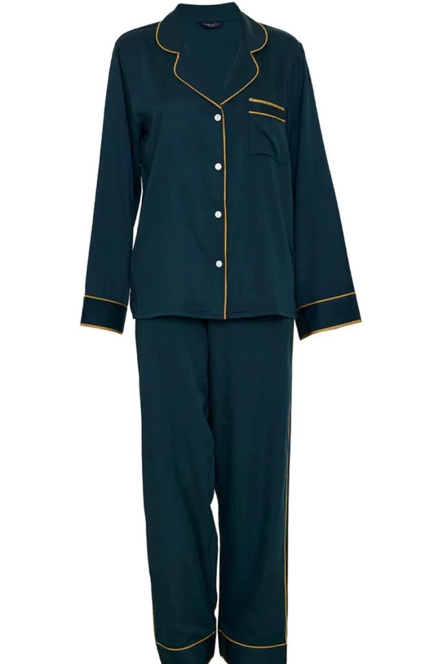 Fable & Eve Pimlico Emerald Green Pyjama Set - Luxury Women's Sleepwear