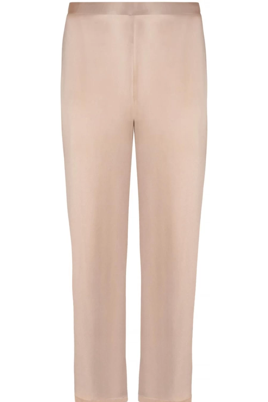 Lise Charmel Gold Silk Trousers - Luxurious High-Waisted Elegance for Women