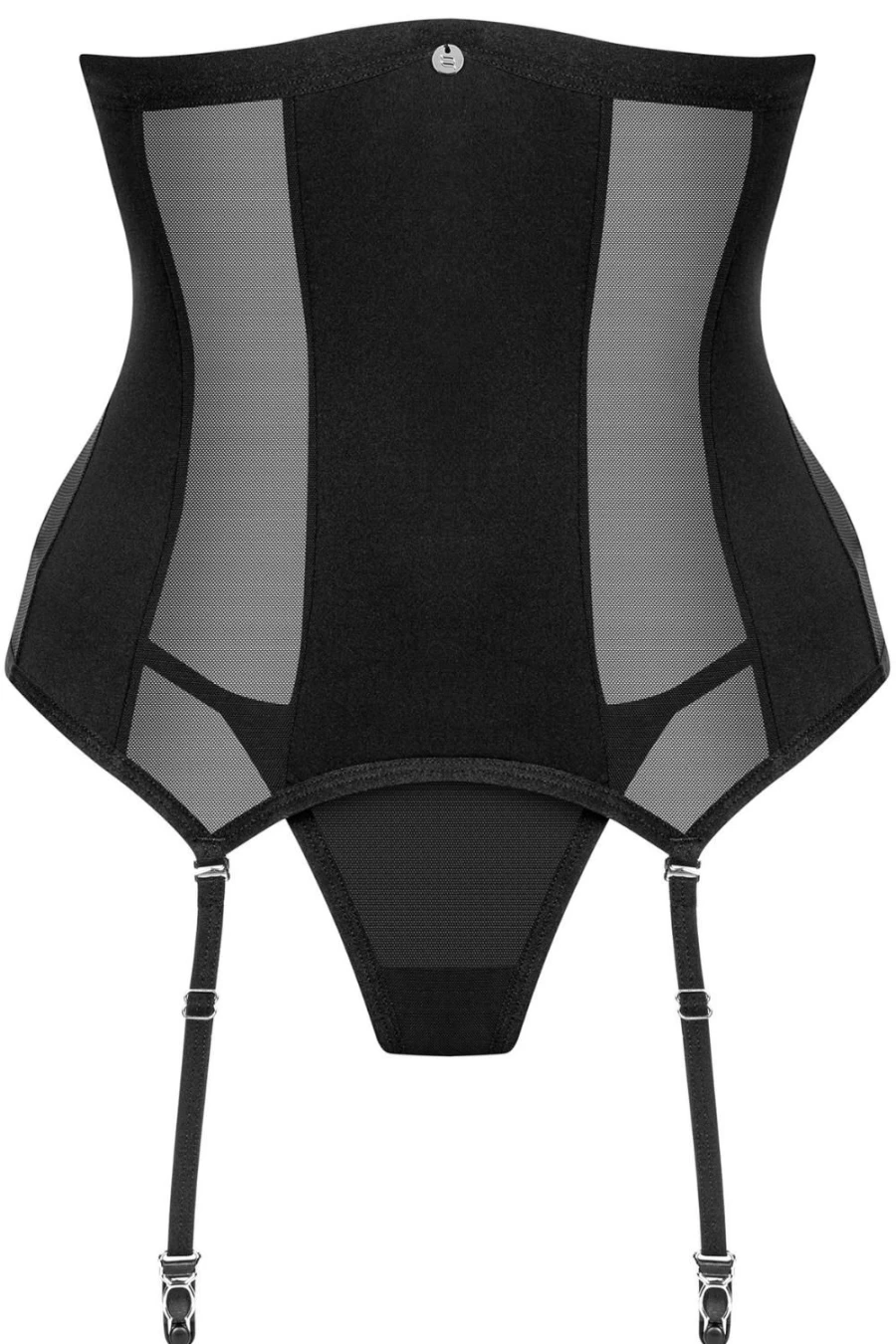 Obsessive Black Chic Amoria Cupless Corset & Thong - Stylish Lingerie for Women