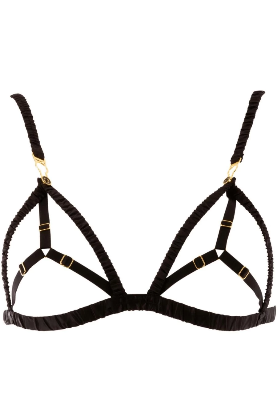 Atelier Amour Black Open Bra - Pleasure Lingerie for Women