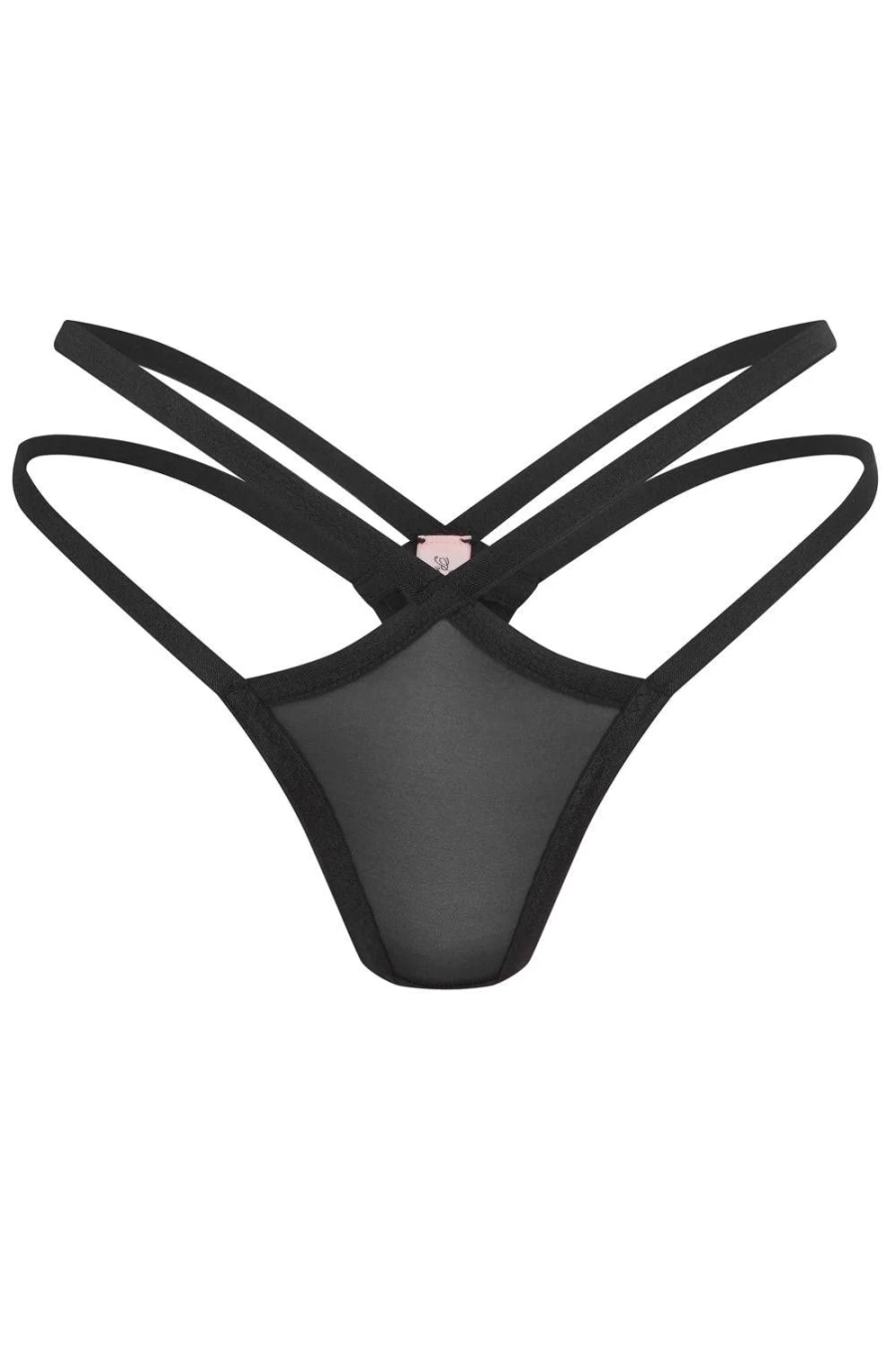 Agent Provocateur Black Joan Thong Lingerie - Sexy High Waist Panties for Women