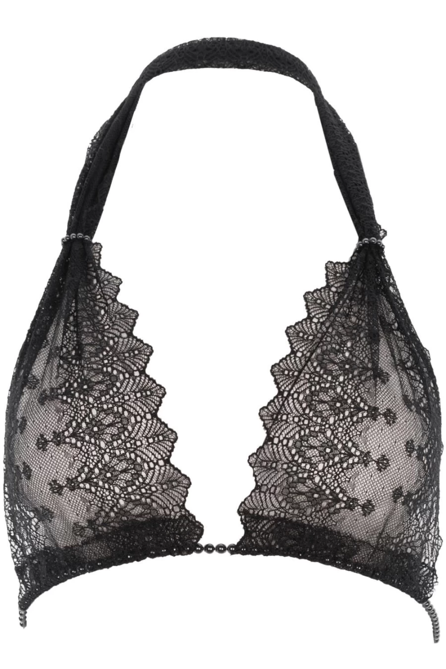 Bracli Black Geneva Dark Pearl Bra - Elegant Lace Underwear for Women