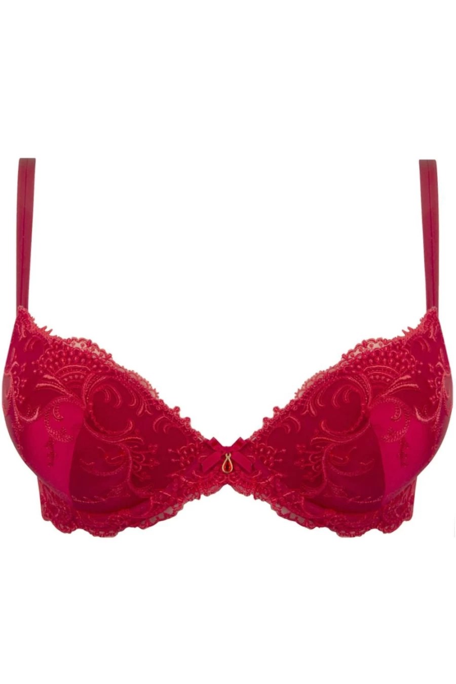 Lise Charmel Splendeur Soie Contour Bra in Rouge - Luxury Silk Lingerie