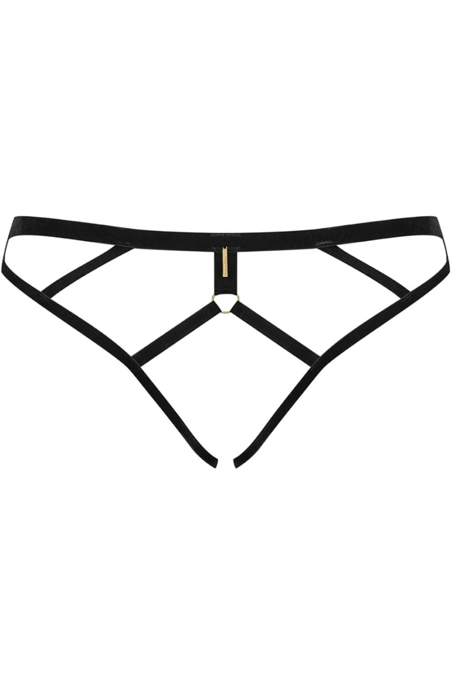Maison Close Black Velvet Open Brief - Les Fetiches Lingerie