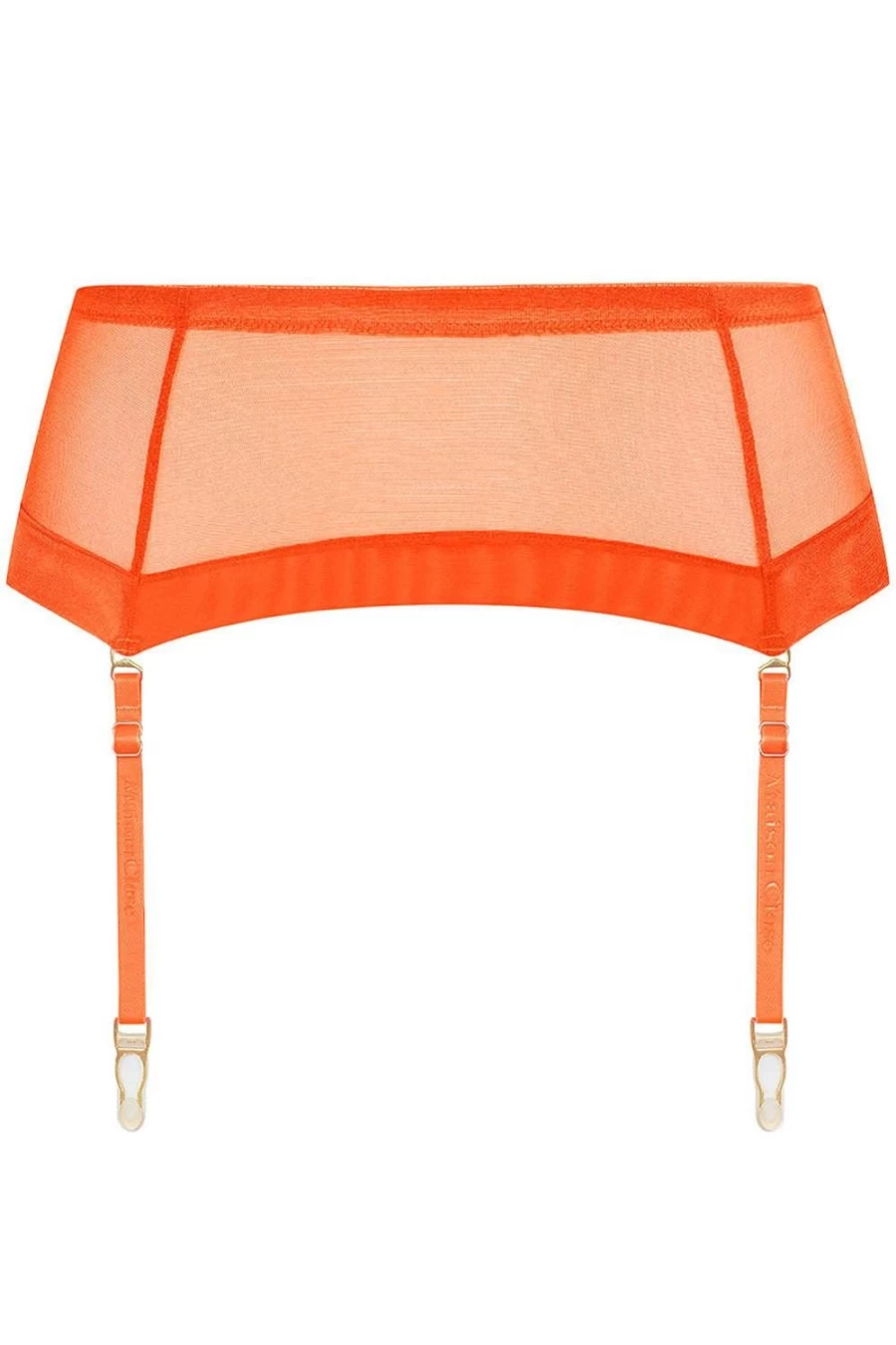 Maison Close Neon Orange Suspender Belt - Corps A Corps Style Lingerie Accessory