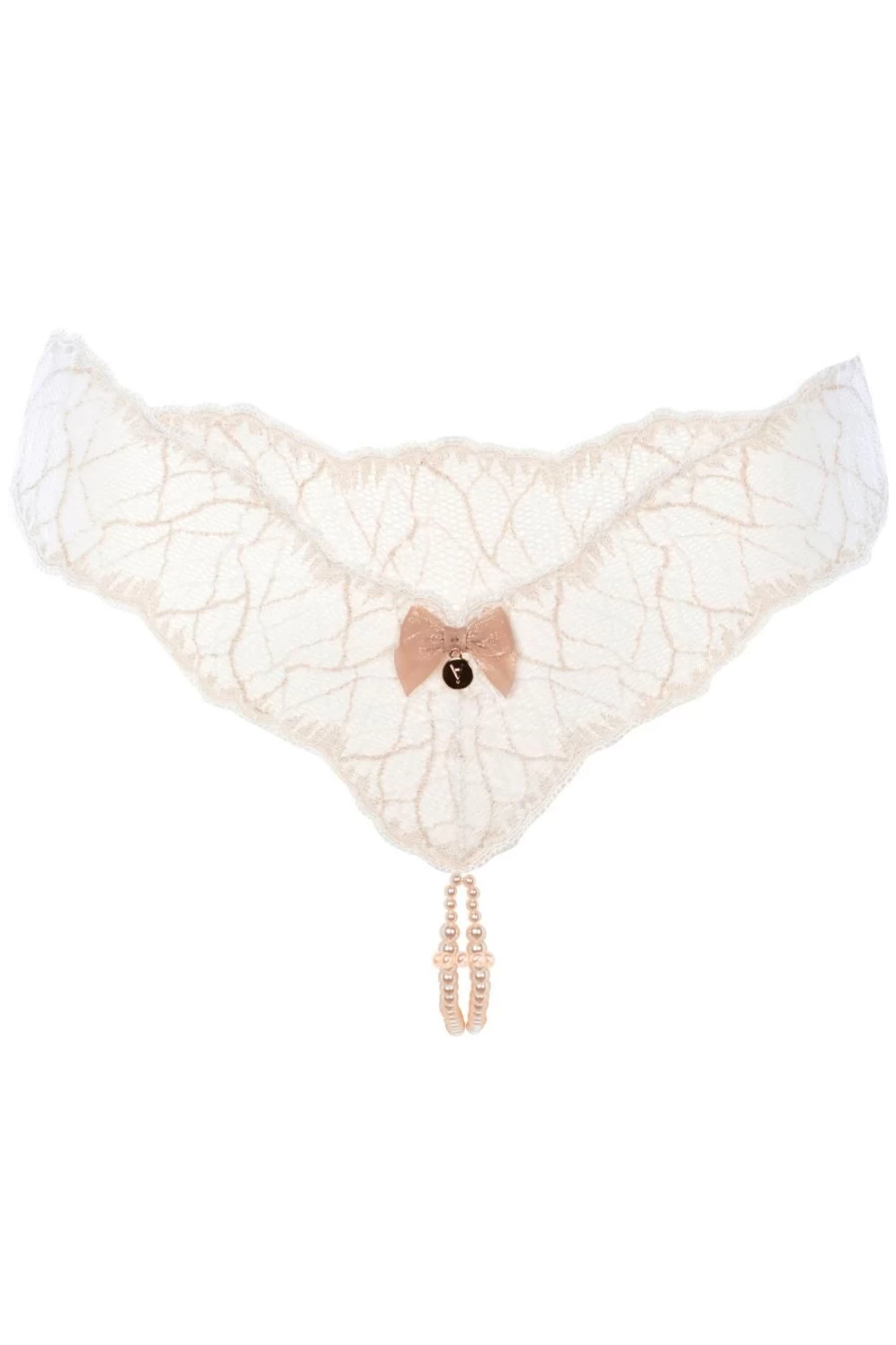 Bracli Ivory Double Pearl Thong Sandals - Sydney Elegant Beach Footwear