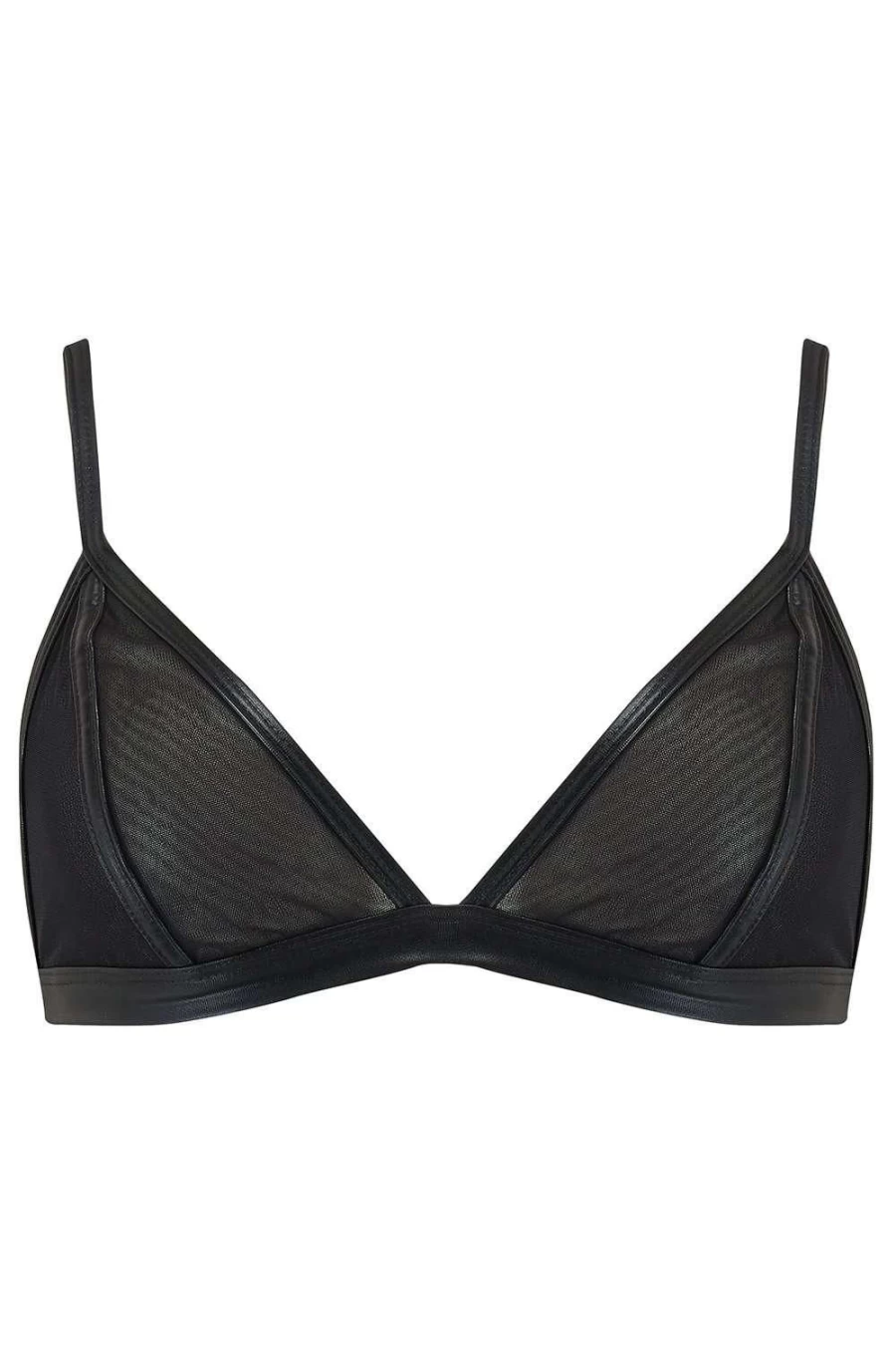"Inamorata London Dahlia Sheer Bralette - Black Lace Underwear for Women"