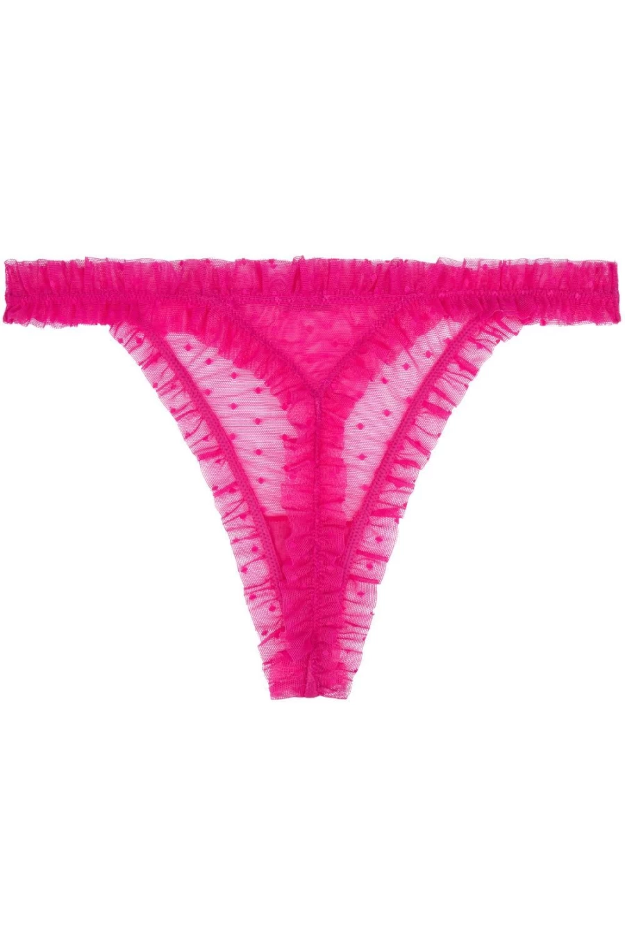 Love Stories Pink Lace Lana Frill Thong - Elegant Women's Underwear