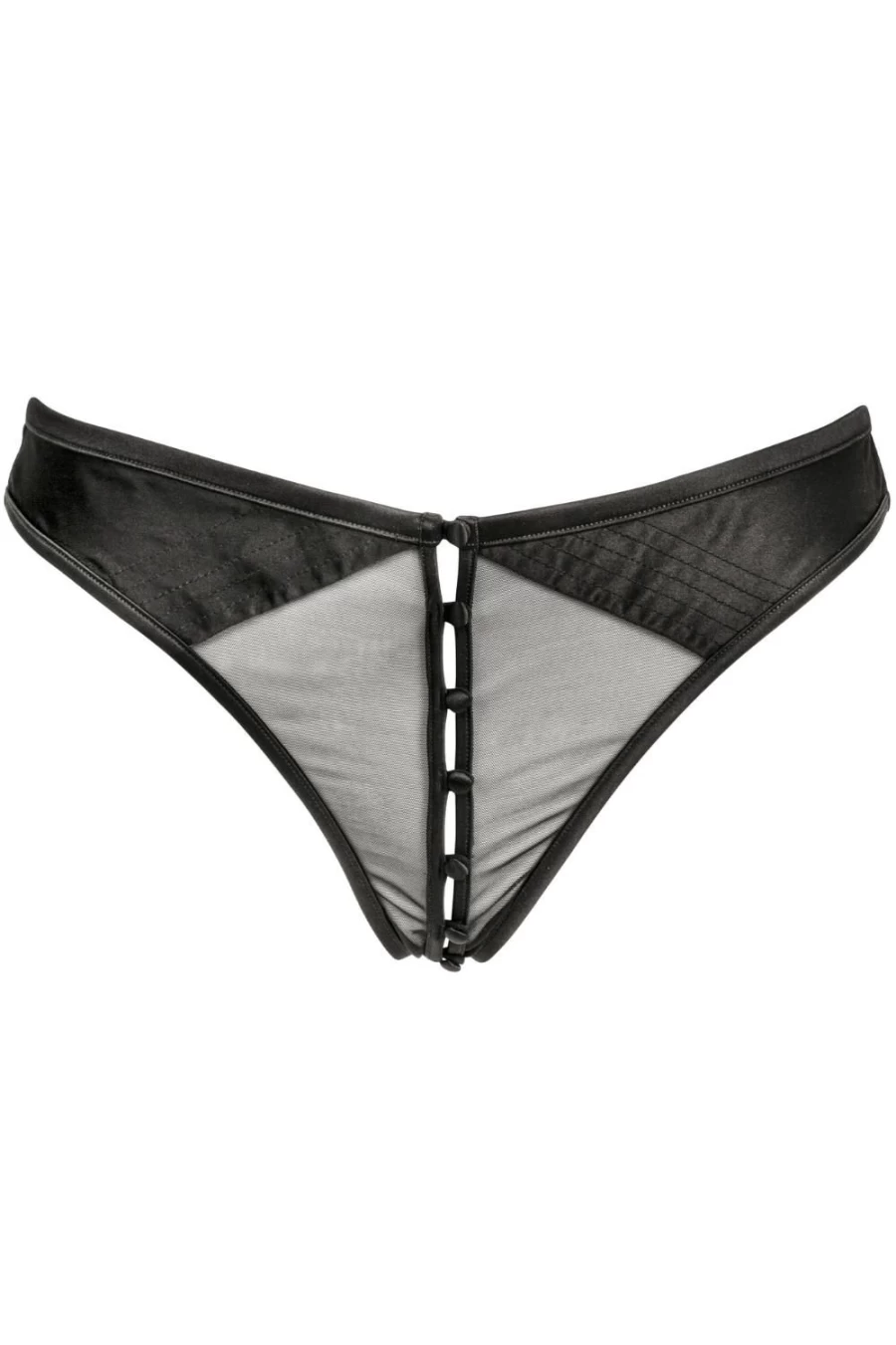 Atelier Amour Black Douce Insomnie Openable Tanga Lingerie