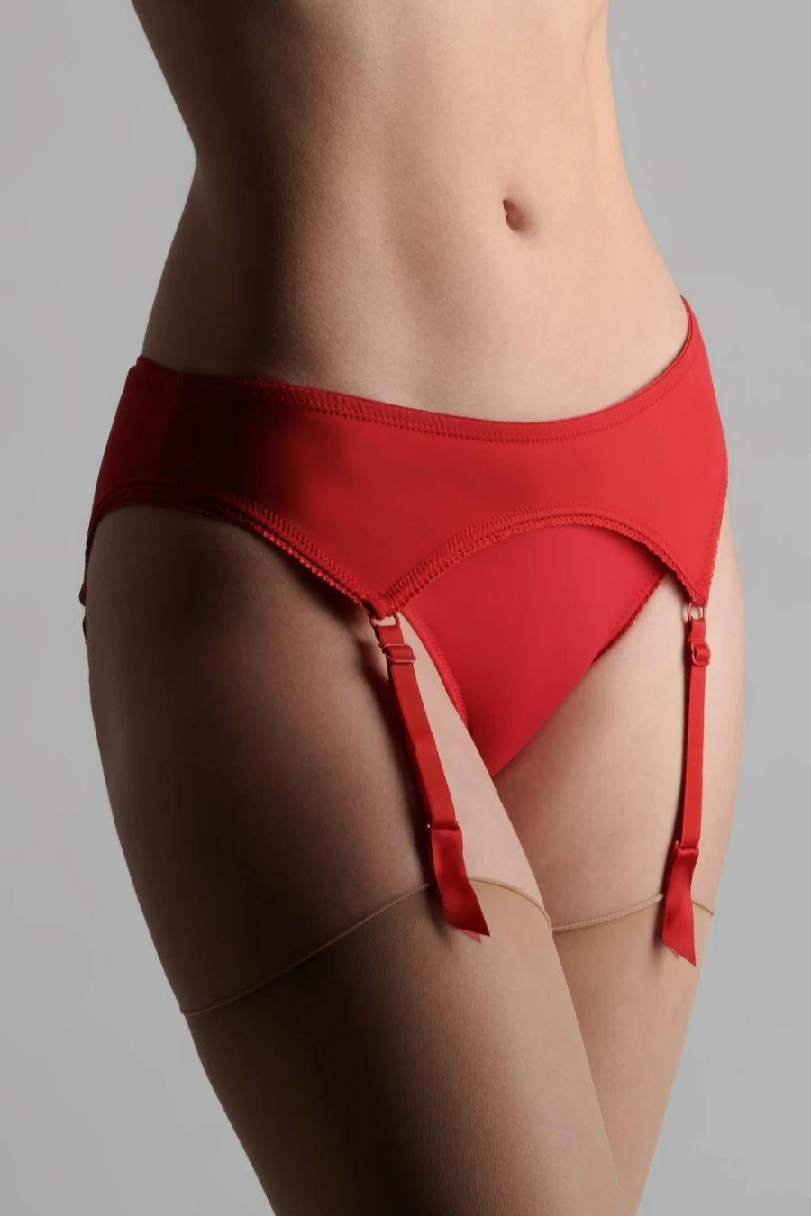 Maison Close Red Suspender Belt - Le Petit Secret Lingerie Garter Belt