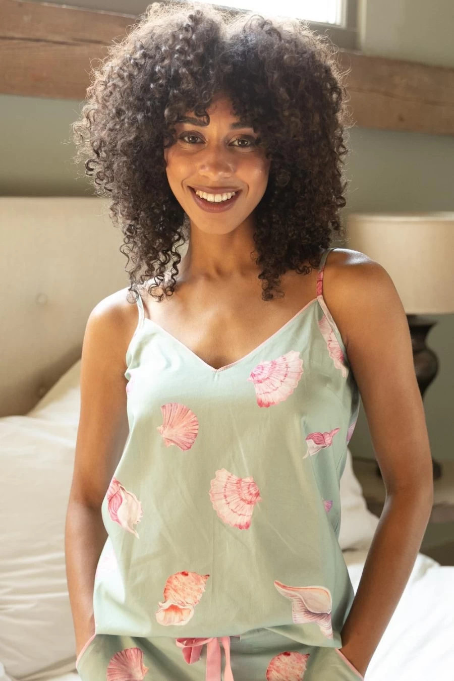 Cyberjammies Coral Shell Print Camisole Top - Multi Color Summer Beachwear
