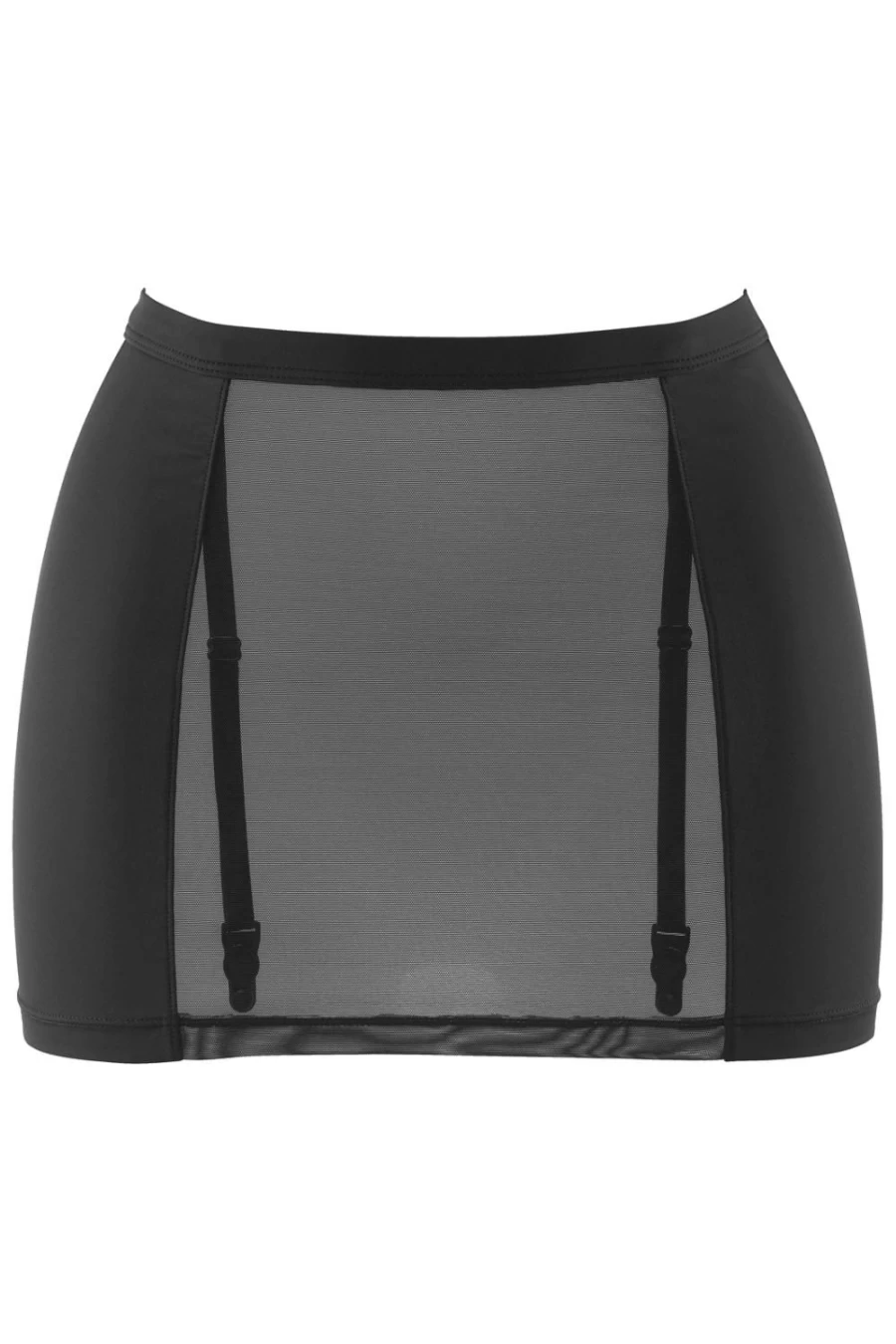Maison Close Black Pure Tentation Naked Back Skirt - Elegant High Slit Evening Dress
