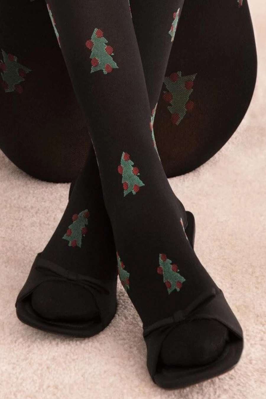 FiORE Black 60 Denier So Quiet Tights - Ultra Soft & Noise-Free Women's Tights