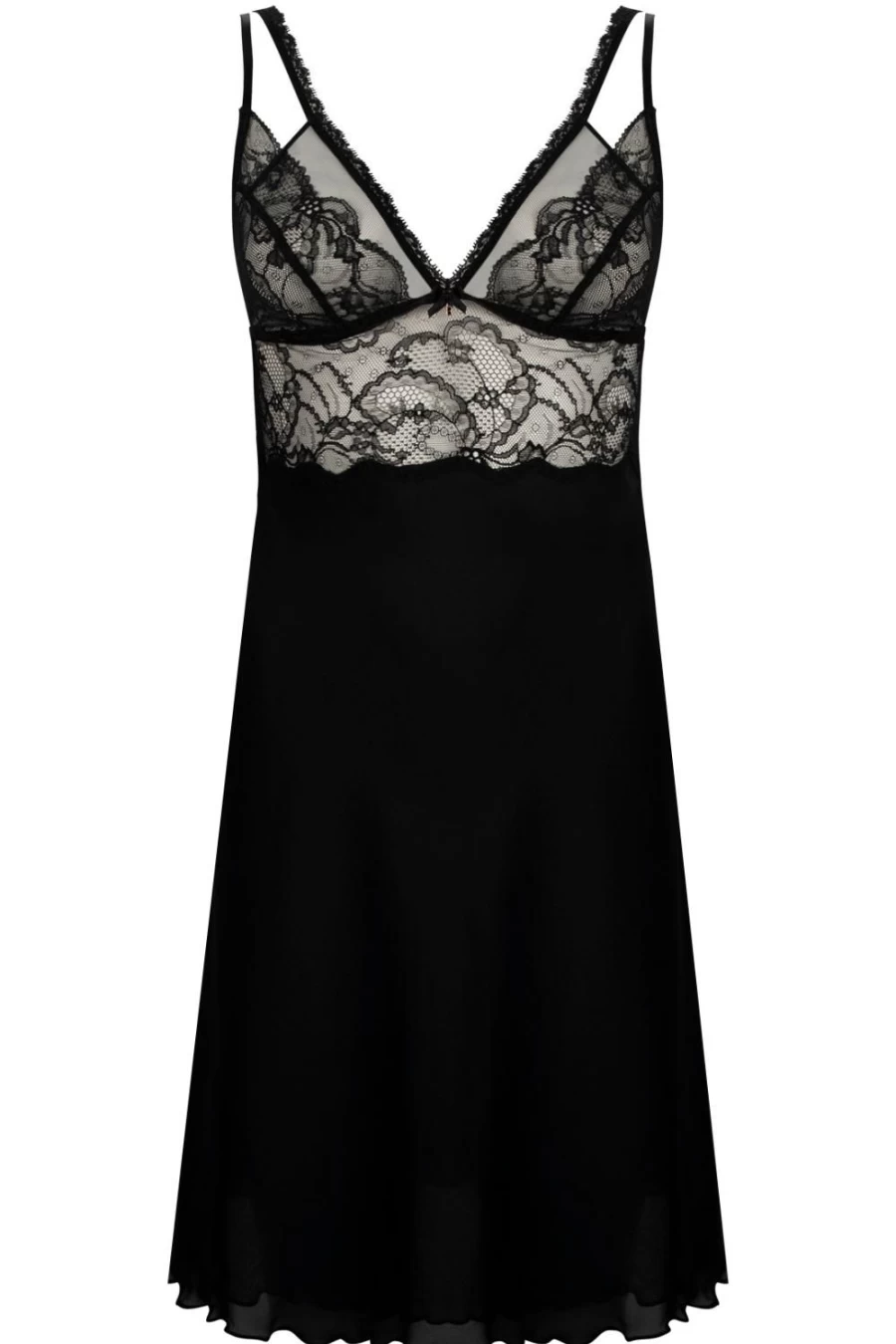Lise Charmel Black Feerie Couture Nightie Elegant Lingerie for Women