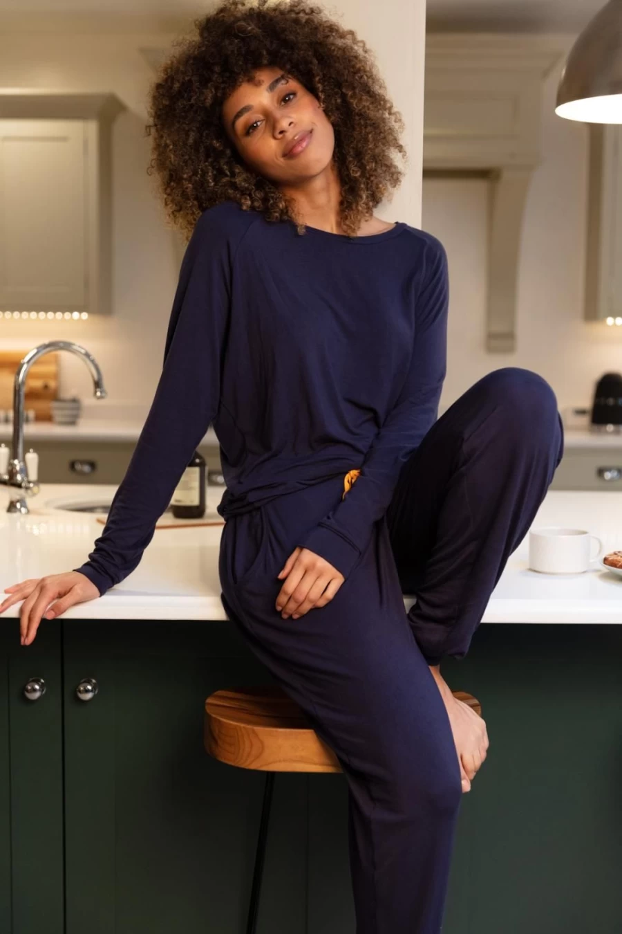 Cyberjammies Navy Cosmo Jersey Pants for Comfort & Style