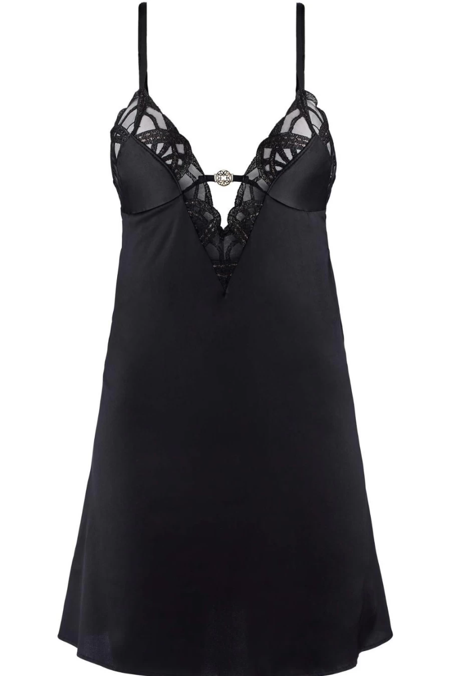 Aubade Naughty Black Whimsical Affair Nightie - Elegant Lingerie