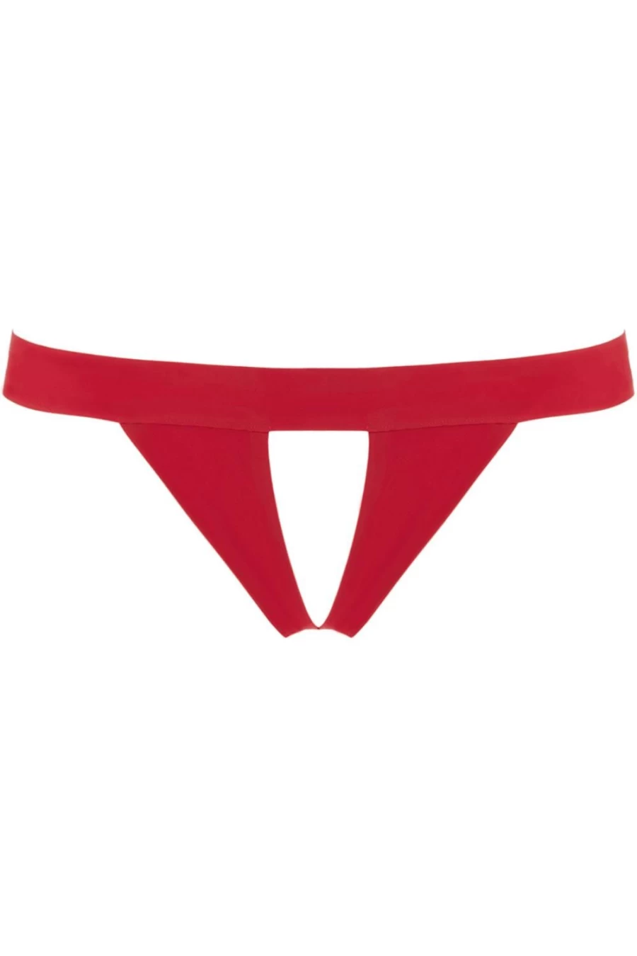 "Maison Close Tapage Nocturne Red Open Thong - Sensual Lingerie"