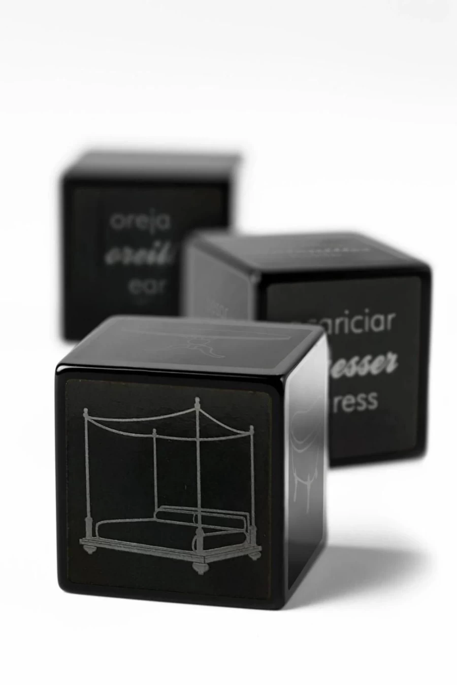 "Bijoux Indiscrets Black Lucky Love Dice - Romantic Game for Couples"
