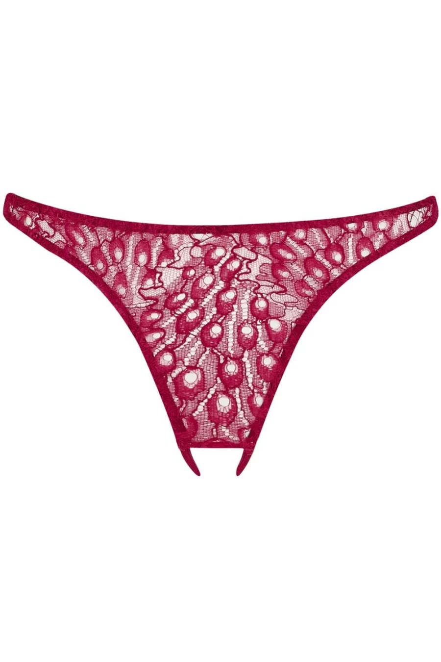 Coco de Mer Crimson Astrantia Open Knicker Lingerie