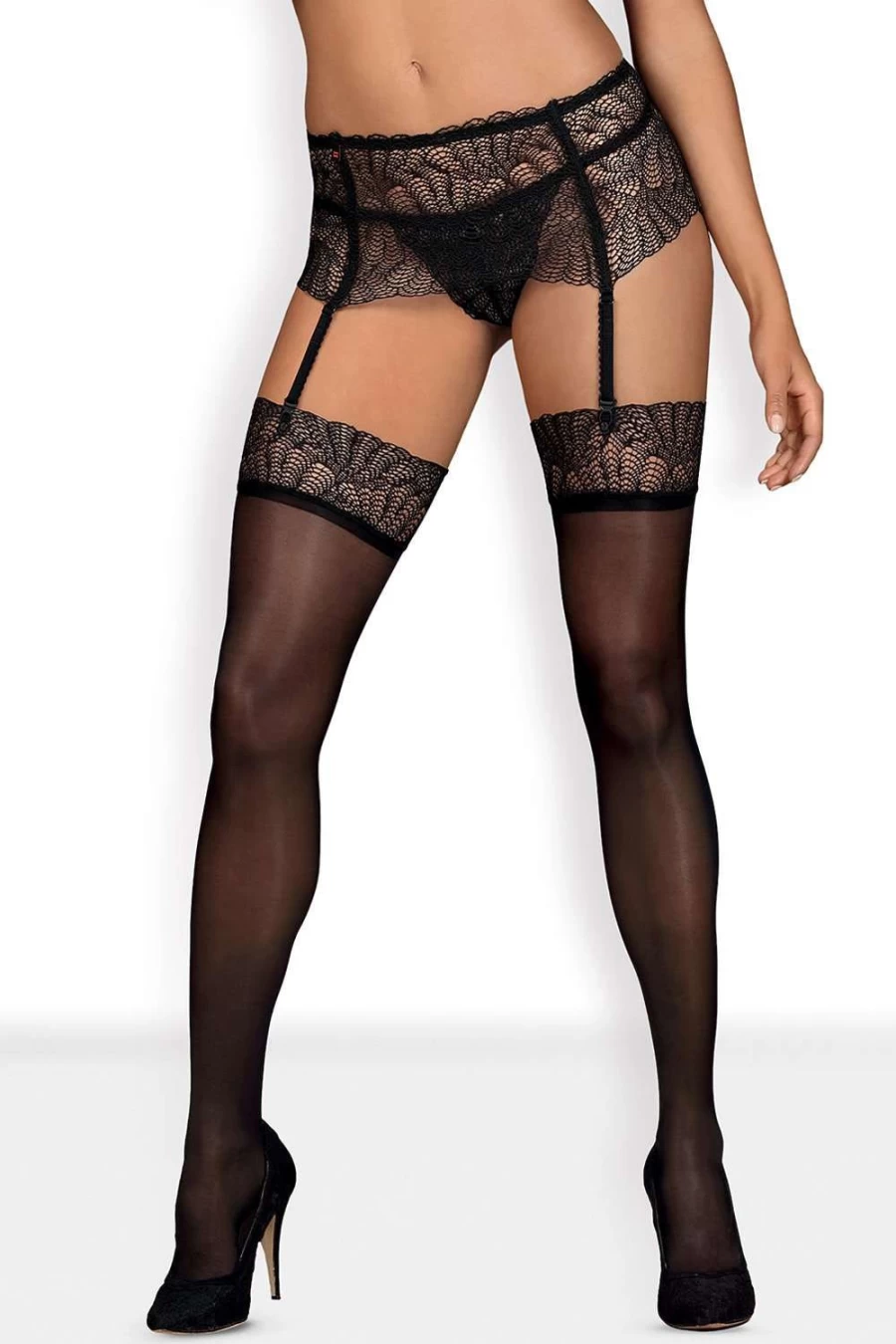 Obsessive Black 15 Denier Chiccanta Stockings - Ultra Sheer & Elegant