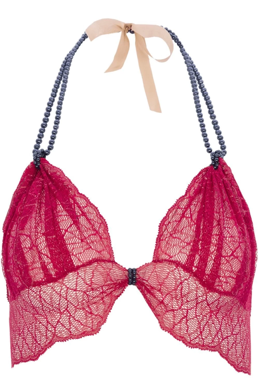 Bracli Red Lace Underwire Bra - Sydney Dark Pearl Elegant Lingerie