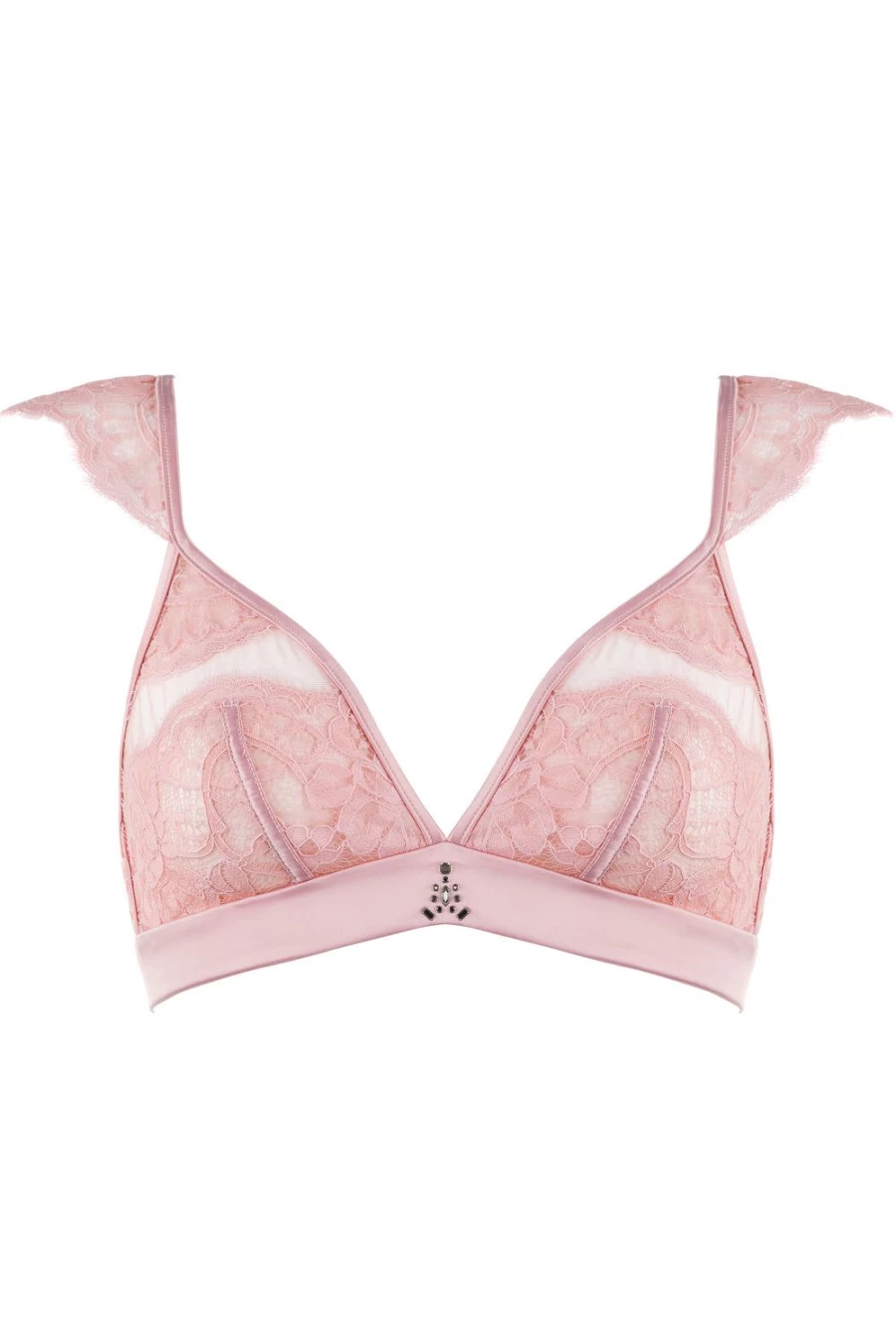 Prelude Marlene Pink Triangle Bra with Swarovski Crystals for B-C Cup Sizes