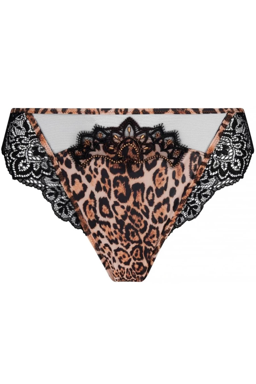 Lise Charmel Amber Panther Italian Brief - Luxury Women's Underwear Fauve Amour Collection