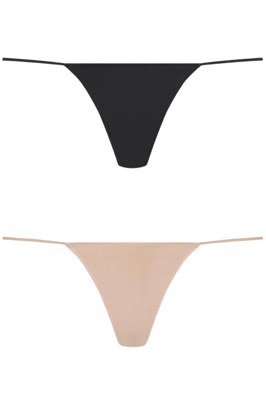 Maison Close Le Petit Secret Micro Thong Pack - Black & Nude Lingerie Set