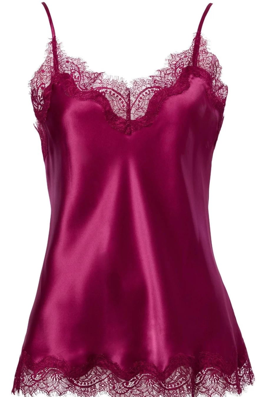 Sainted Sisters Raspberry Silk Camisole - Size L (UK 14) | Scarlett Women's Sleepwear
