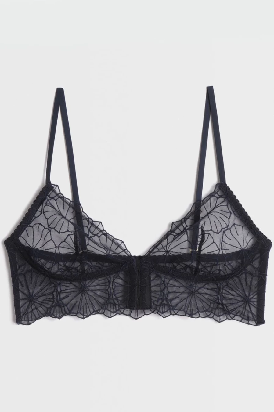 "Icone Slate Paola Bralette - Women's Comfortable Lace Bralette"