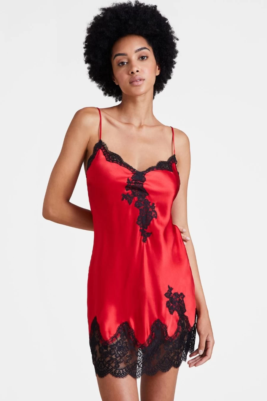 Aubade Rouge Passion Silk Nightie - Luxurious Toi Mon Amour Lingerie for Women