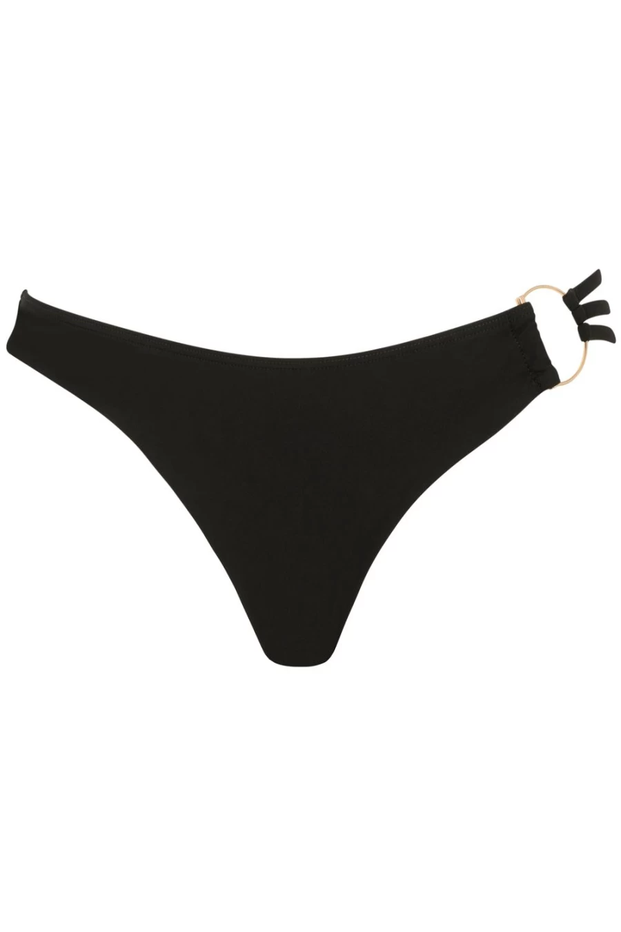 Atelier Amour Black L'Eau A La Bouche High-Waisted Bikini Bottom - Sexy Swimwear for Women
