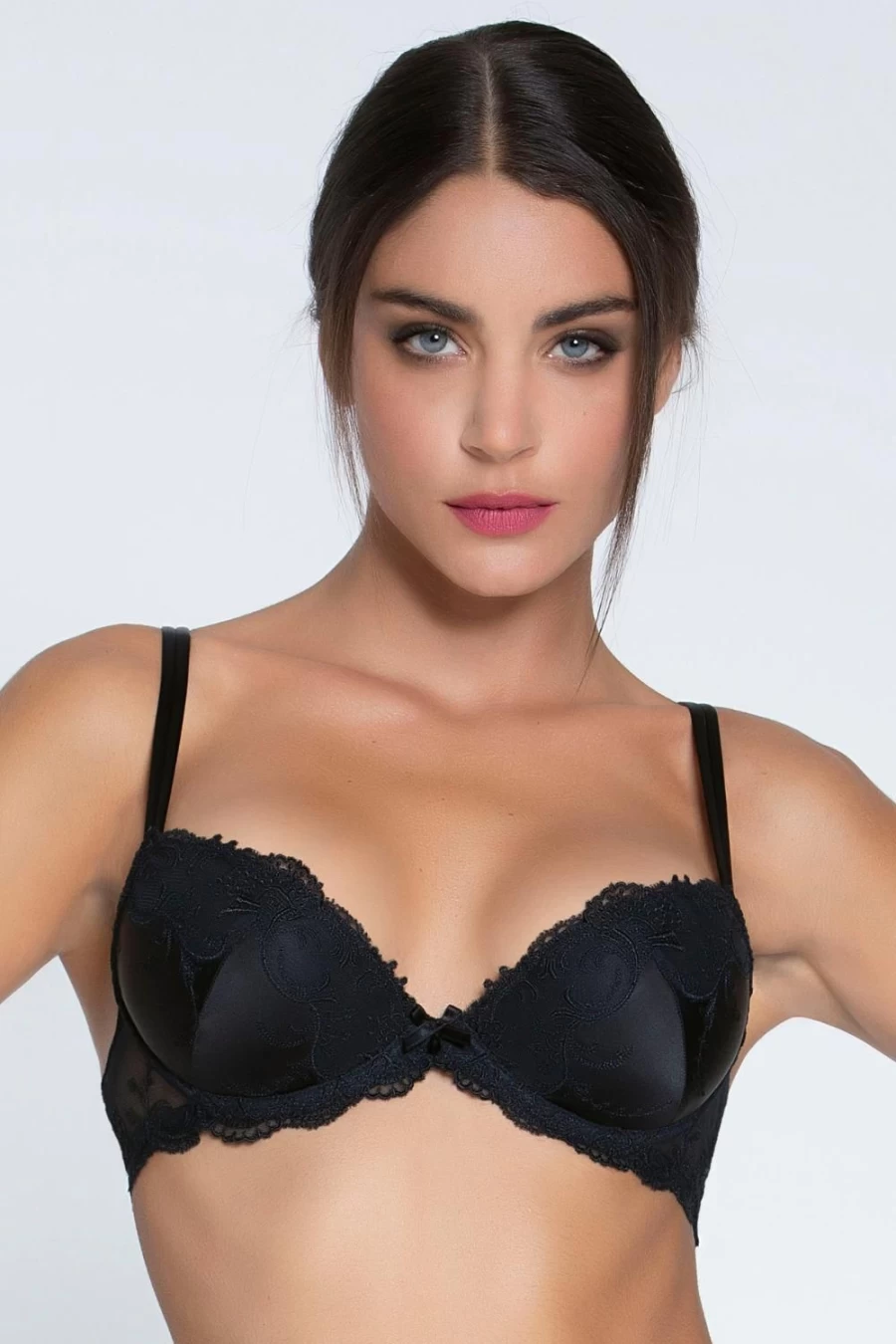 Lise Charmel Splendeur Soie Black Contour Bra - Luxury Silk Lingerie