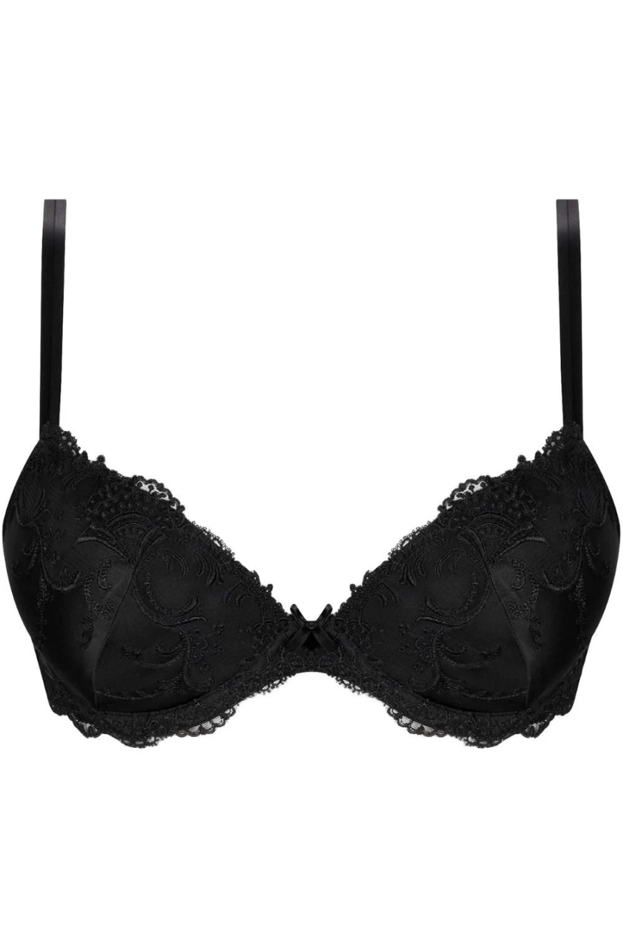 Lise Charmel Splendeur Soie Black Contour Bra - Luxury Silk Lingerie