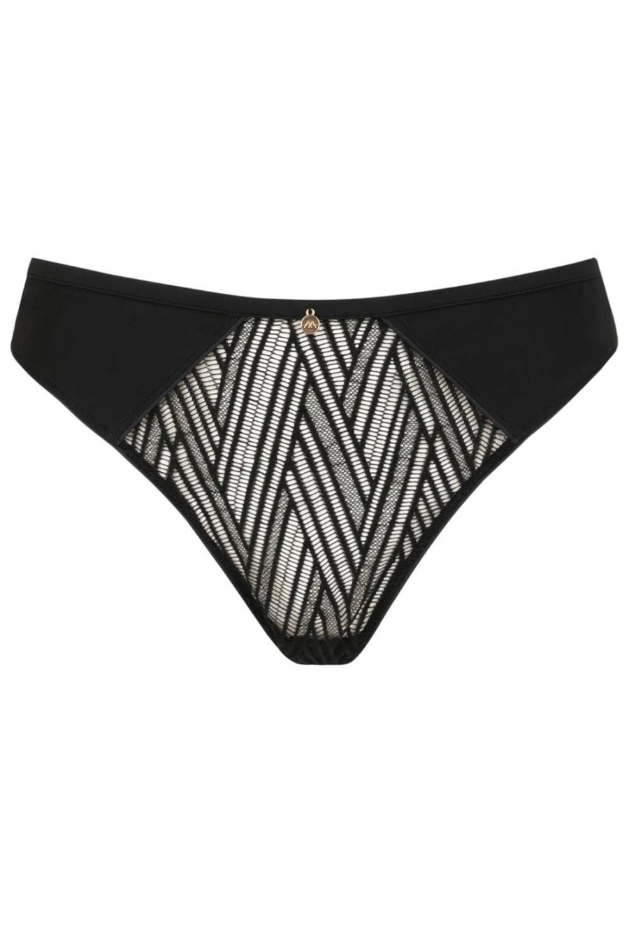 Atelier Amour Onde Sensuelle Black Tanga - Elegant Lingerie for Women