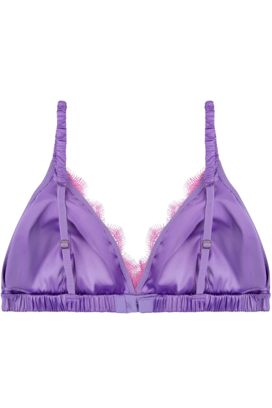 Love Stories Purple Bowie Padded Bralette - Comfortable Lace Lingerie Bralette