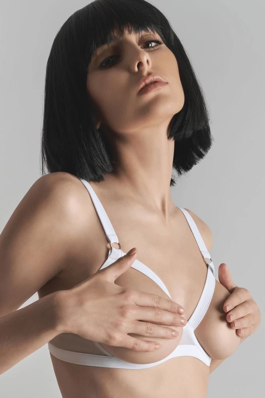Maison Close White Pure Tentation Nude Bra - Seamless Comfort Lingerie