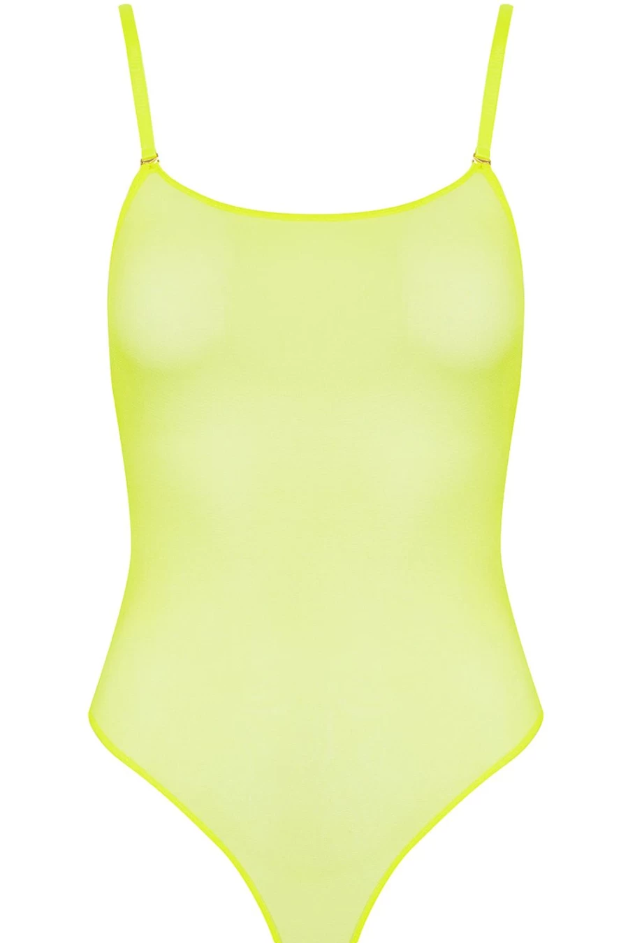 Maison Close Neon Yellow Corps A Corset Thong Bodysuit Lingerie